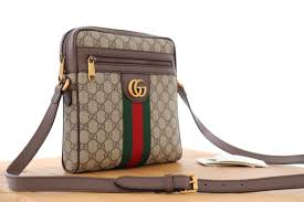 Gucci Ophidia GG Small Messenger Bag Beige/Ebony – Luxury Crossbody Bag