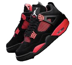 AJ 4 Retro Red Thunder – Black/Red OG Sneaker