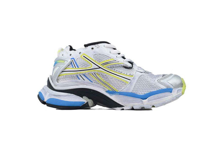 772767 W3RNY 0213 Luxury Runner Sneaker – White Blue Yellow Edition - TruVybe Essentials