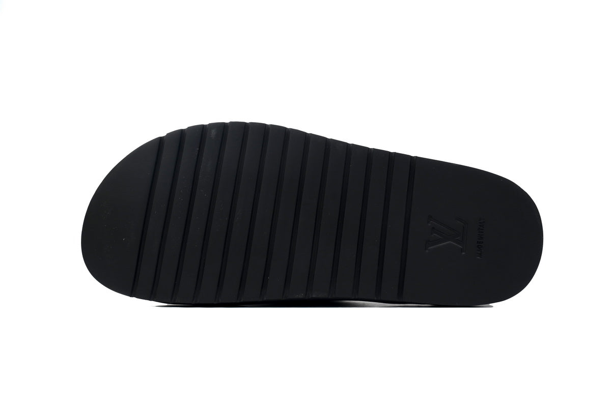 Miami Mule – Black & White Checkered (Damier) Monogram Slide