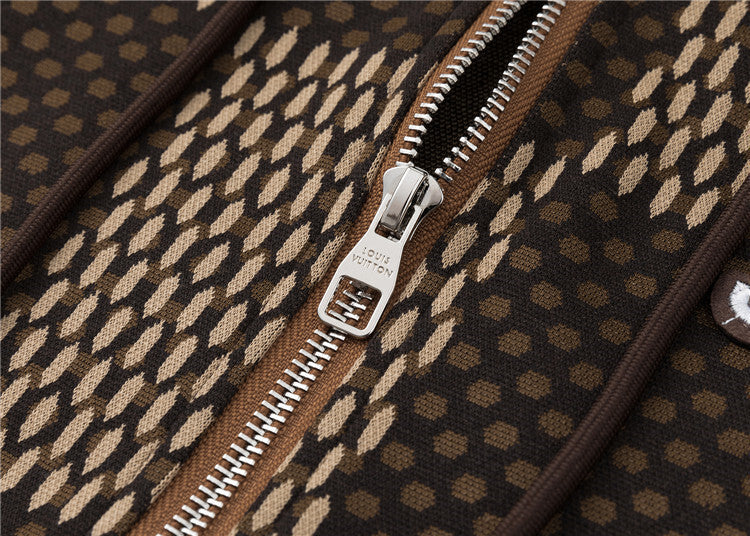 Brown Zip-Up Hoodie & Drawstring Jogger Set