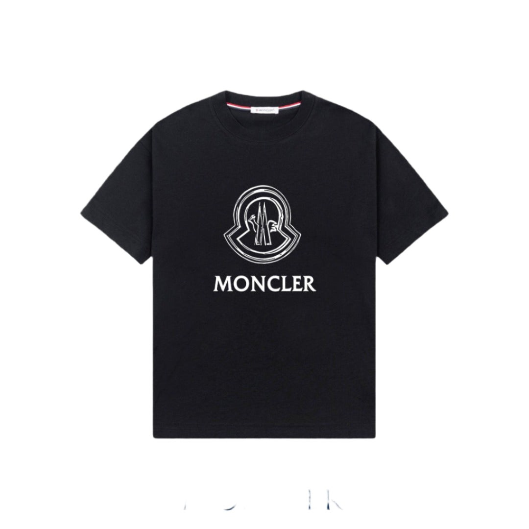 Monclear Logo  T Shirt Black/White - TruVybe Essentials