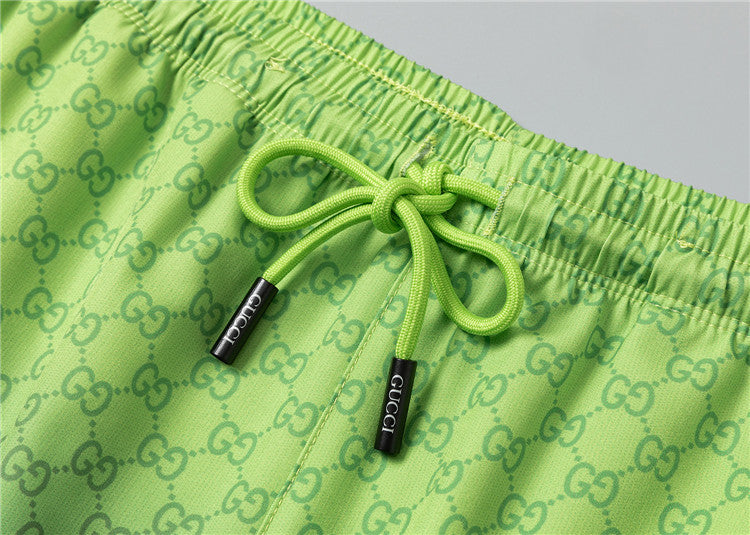 Luxury Gradient Green 2-Piece Summer Short Set