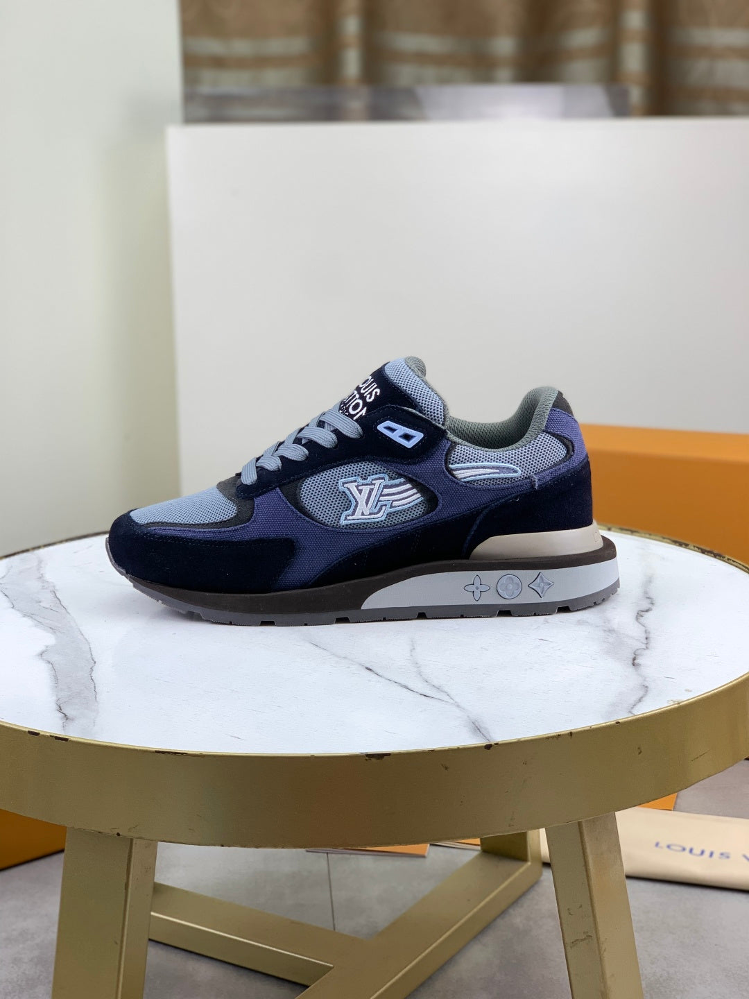 Suede Mesh Runner Sneakers