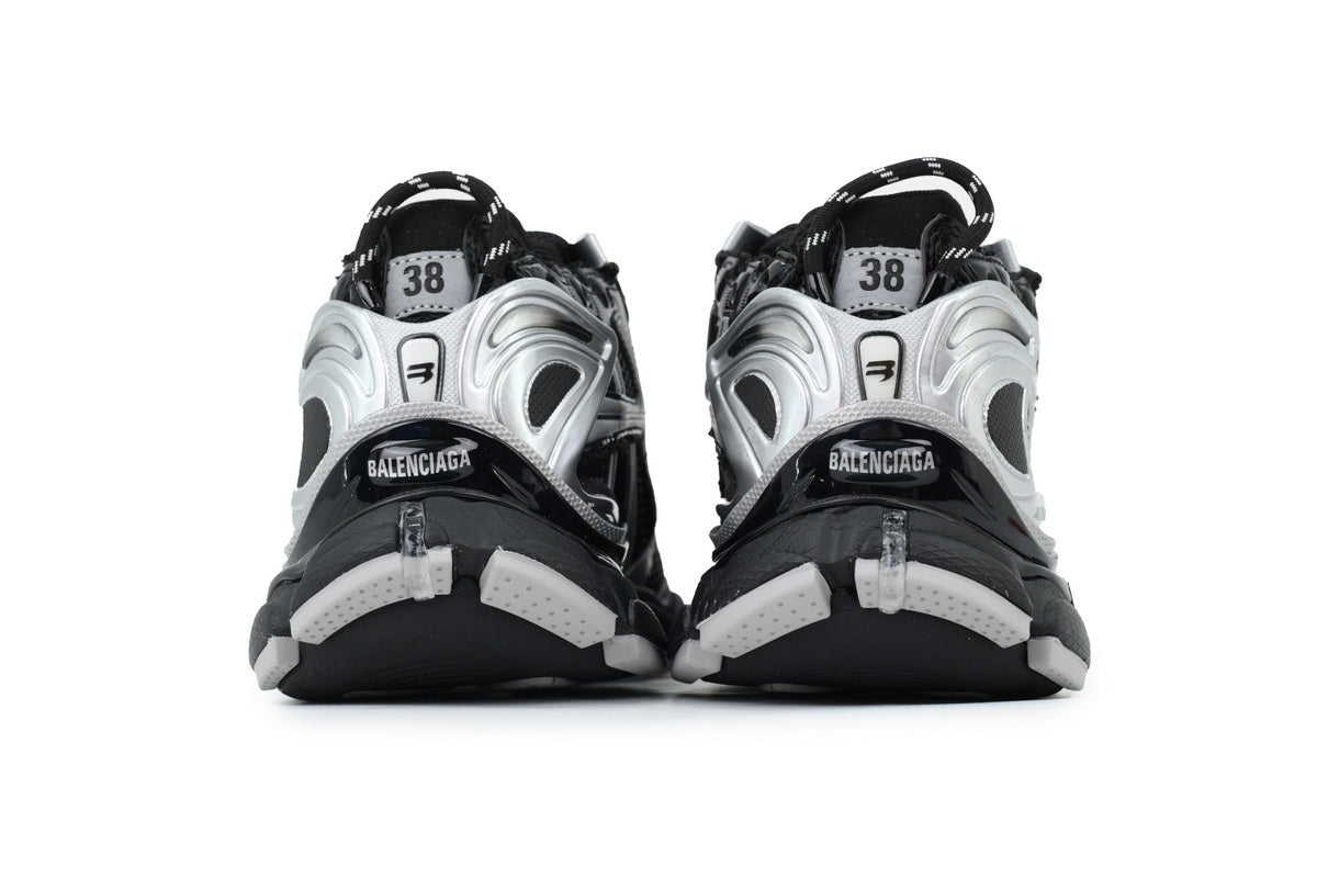 Black and white sneakers  on a white background