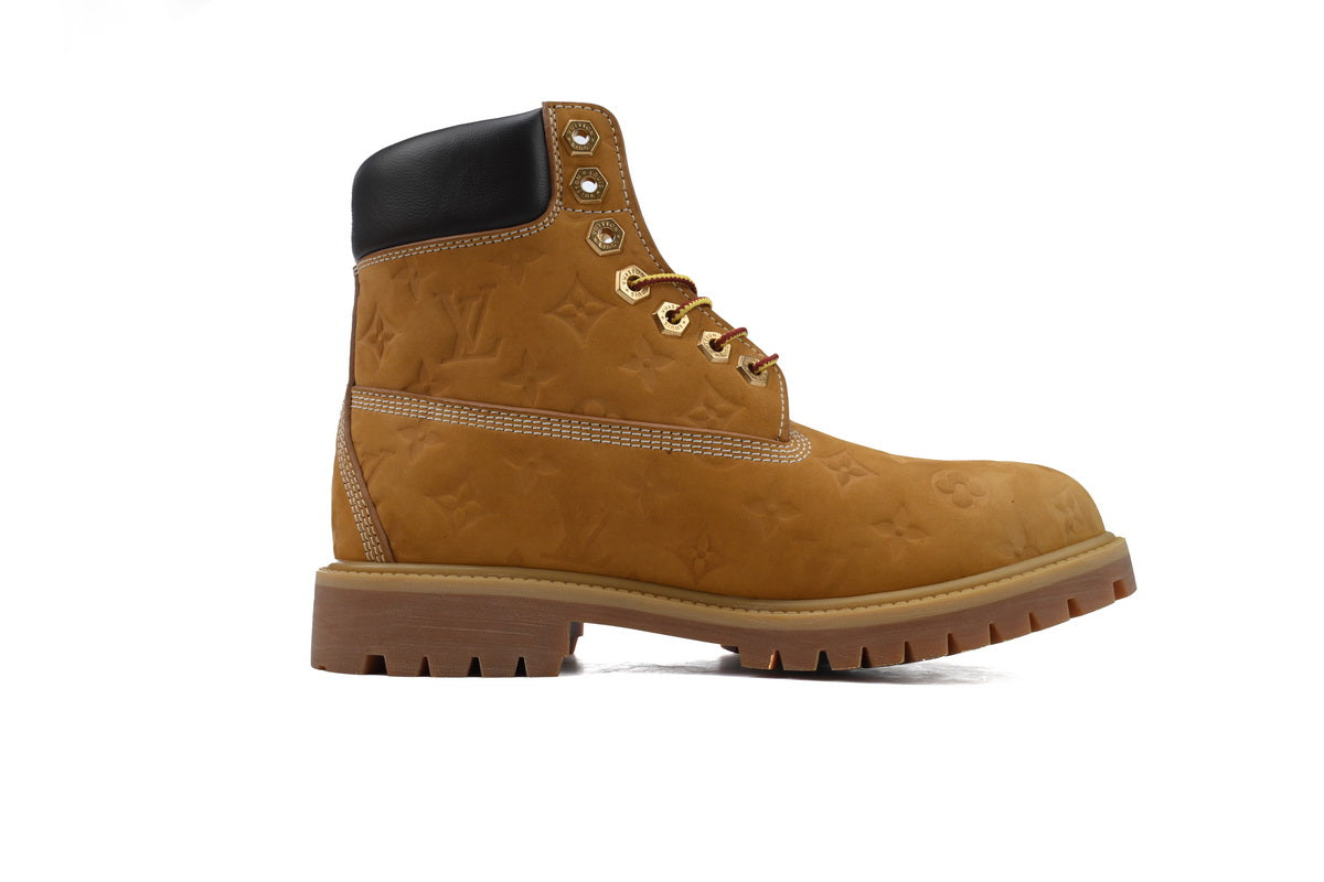 Timberland 6″ Ankle Boot – Wheat Monogram Embossed Nubuck