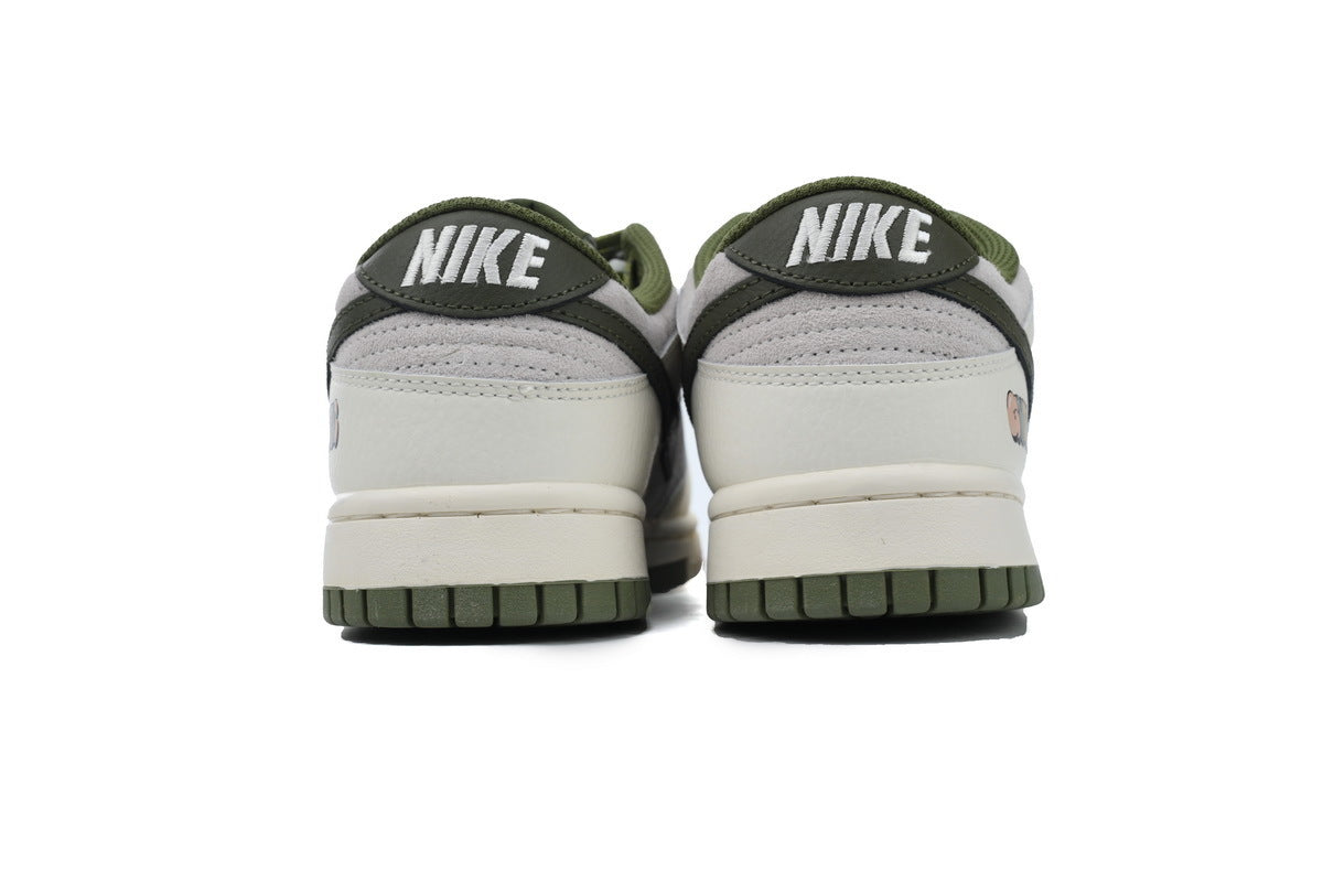 KK1888-006 Custom Low-Top Olive Green/ White  Sneaker – Luxury Pattern Edition