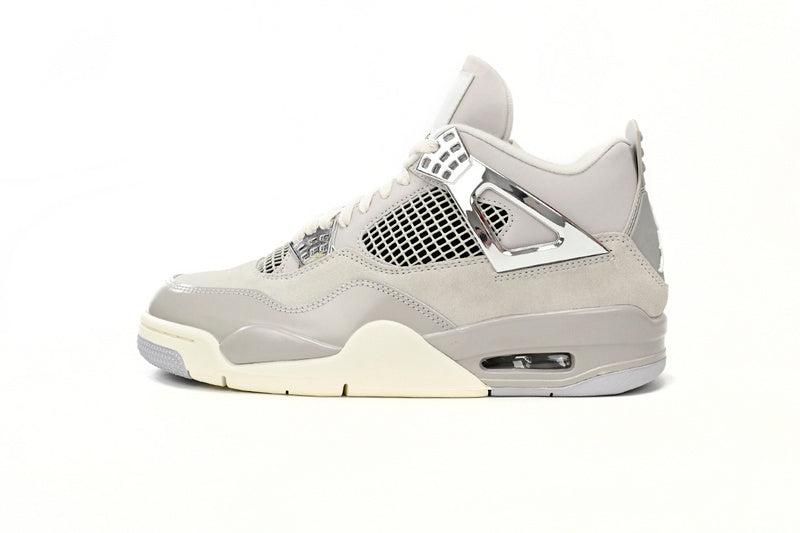Light gray sneaker with white sole on a white background