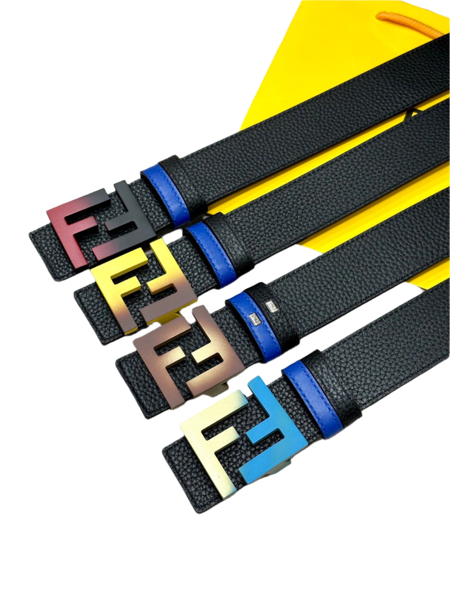 Fendi FF Multi-color Leather Belt - TruVybe Essentials
