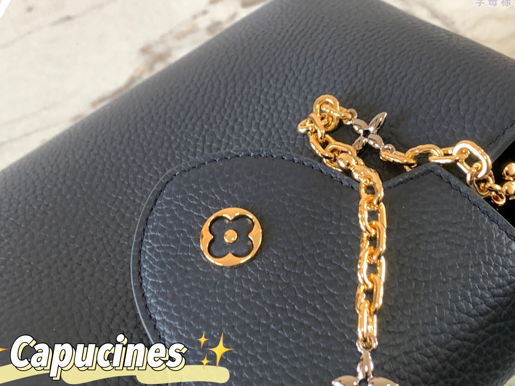fold Capucines BB  Blue With Chain Limited Edition 2024  – Chain Detail Royal Blue