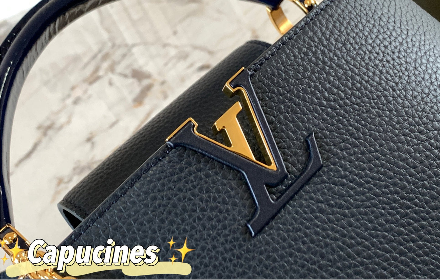 front Capucines BB  Blue With Chain Limited Edition 2024  – Chain Detail Royal Blue