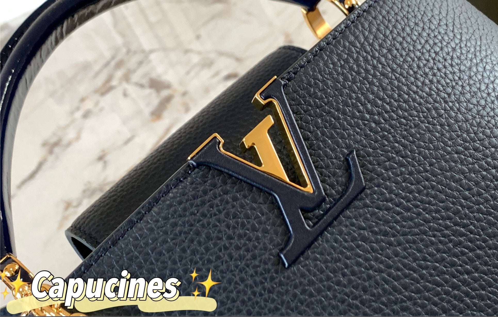 front Capucines BB  Blue With Chain Limited Edition 2024  – Chain Detail Royal Blue