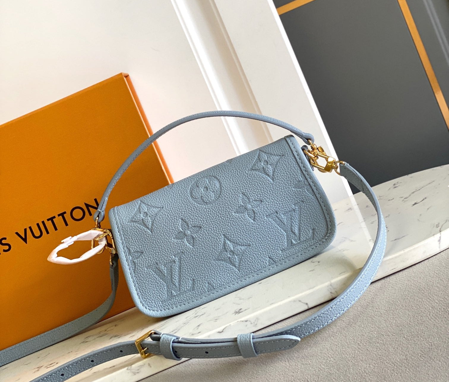front Nano Diane Shoulder Bag Blue