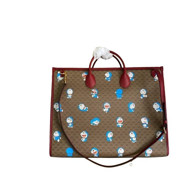 GG 653952 Gucci Doraemon x Gucci large Tote bag Red - TruVybe Essentials