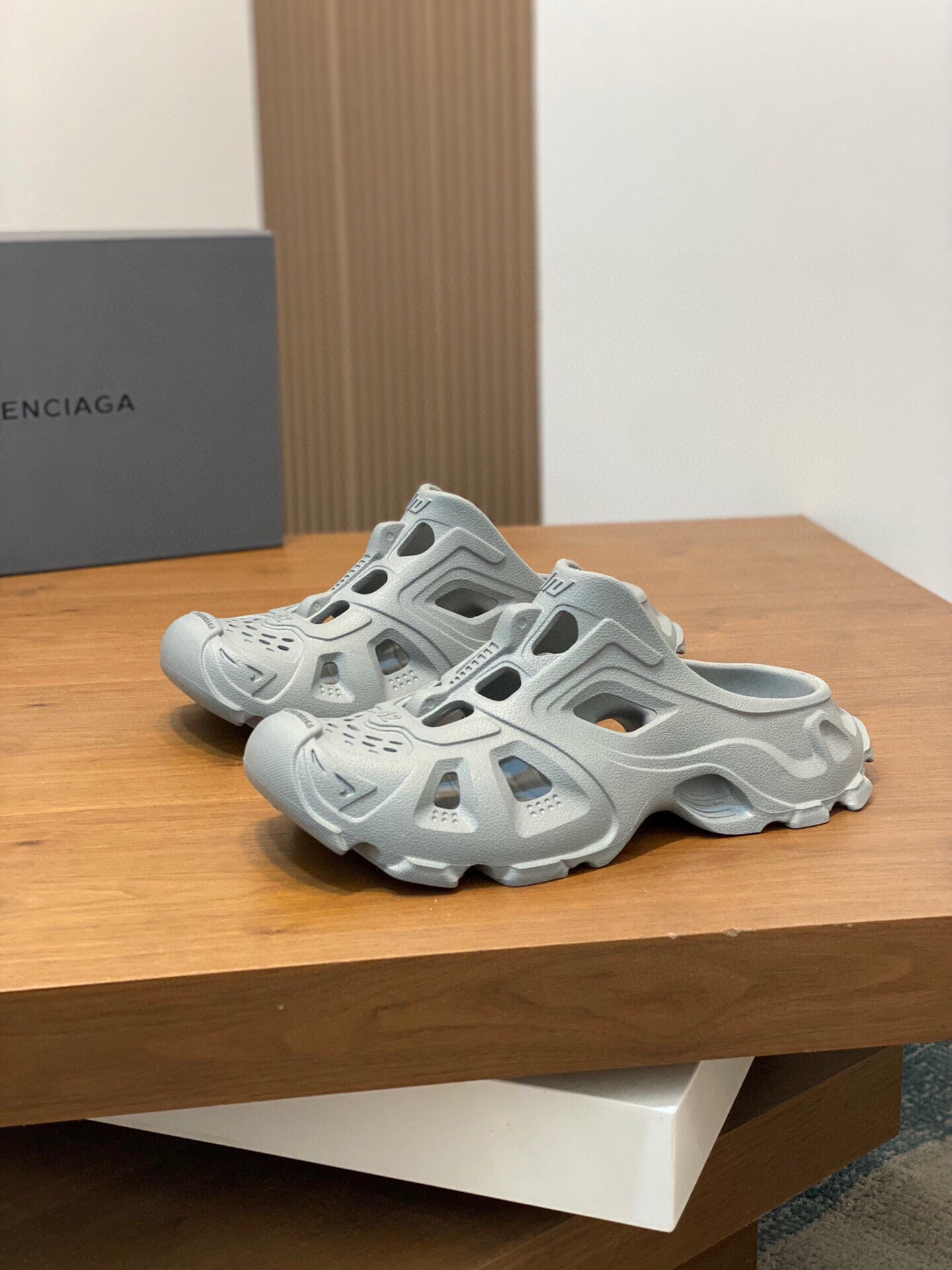 Futuristic Rubber Slip-On Sandals – Lightweight & Breathable
