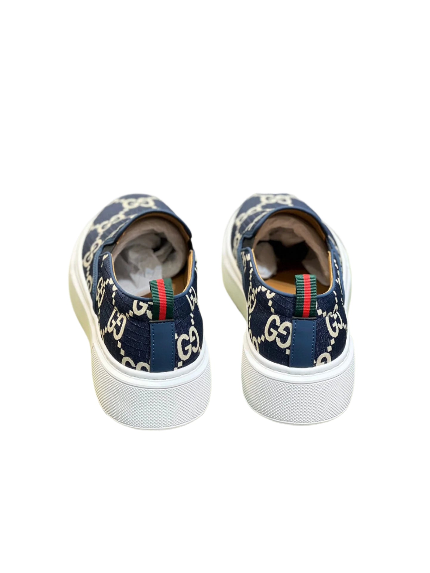 Gucci GG Canvas Slip Ons Black/Cream - TruVybe Essentials