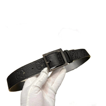 Gucci GG Emblem Belt Monogram with Square Buckle - TruVybe Essentials