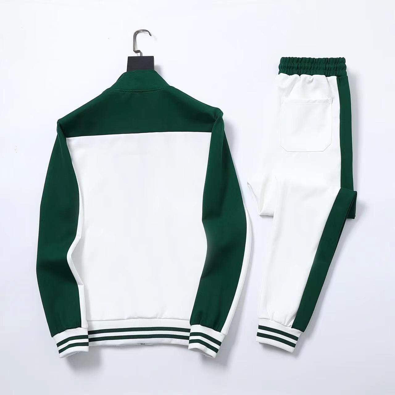 Gucci  Embroidered GG Track Suit White/Green - TruVybe Essentials