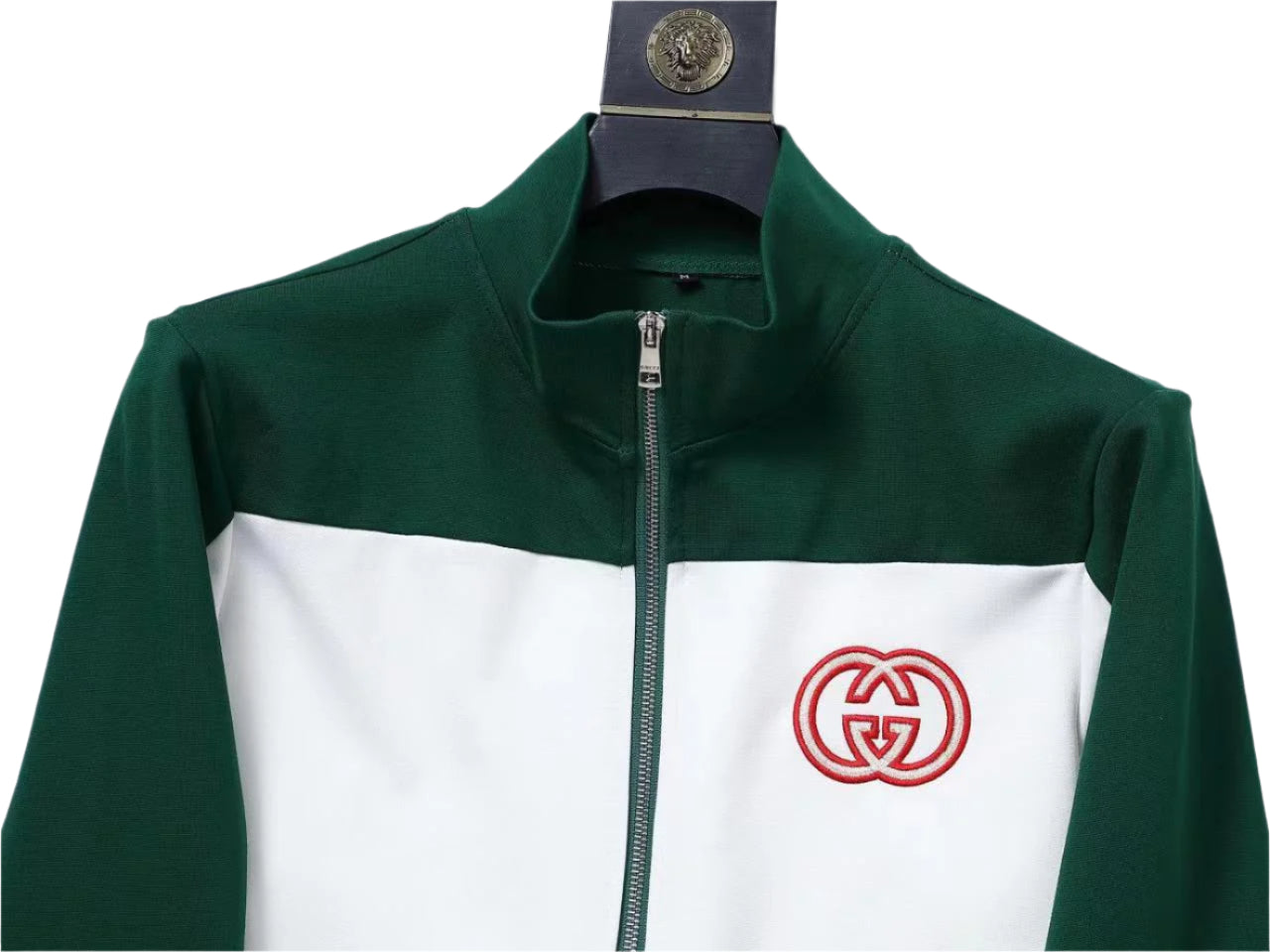 Gucci  Embroidered GG Track Suit White/Green - TruVybe Essentials