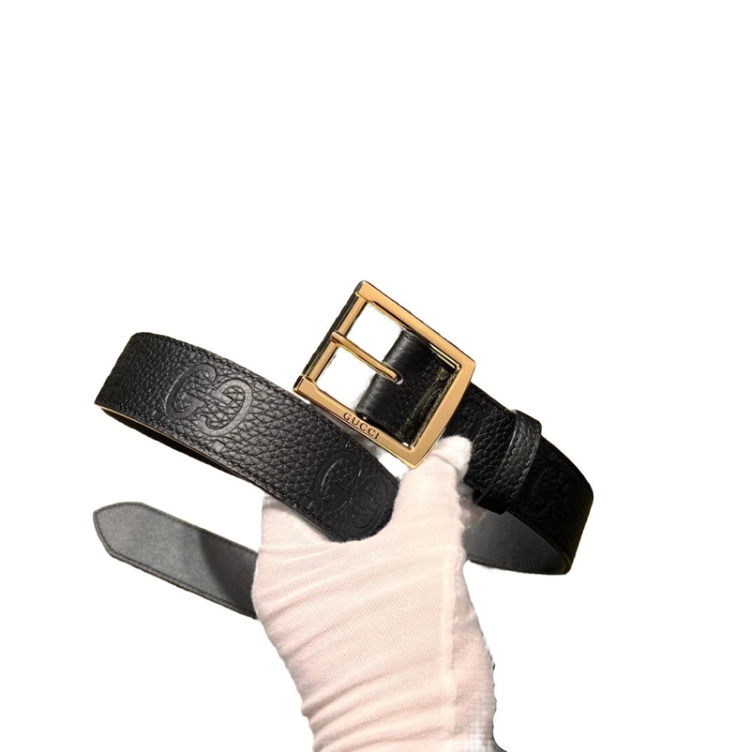 Gucci GG Emblem logo Gold  Tone Square Belt Buckle - TruVybe Essentials