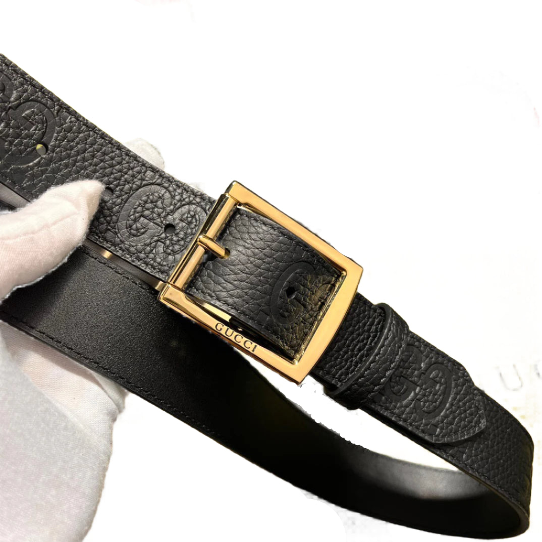 Gucci GG Emblem logo Gold  Tone Square Belt Buckle - TruVybe Essentials