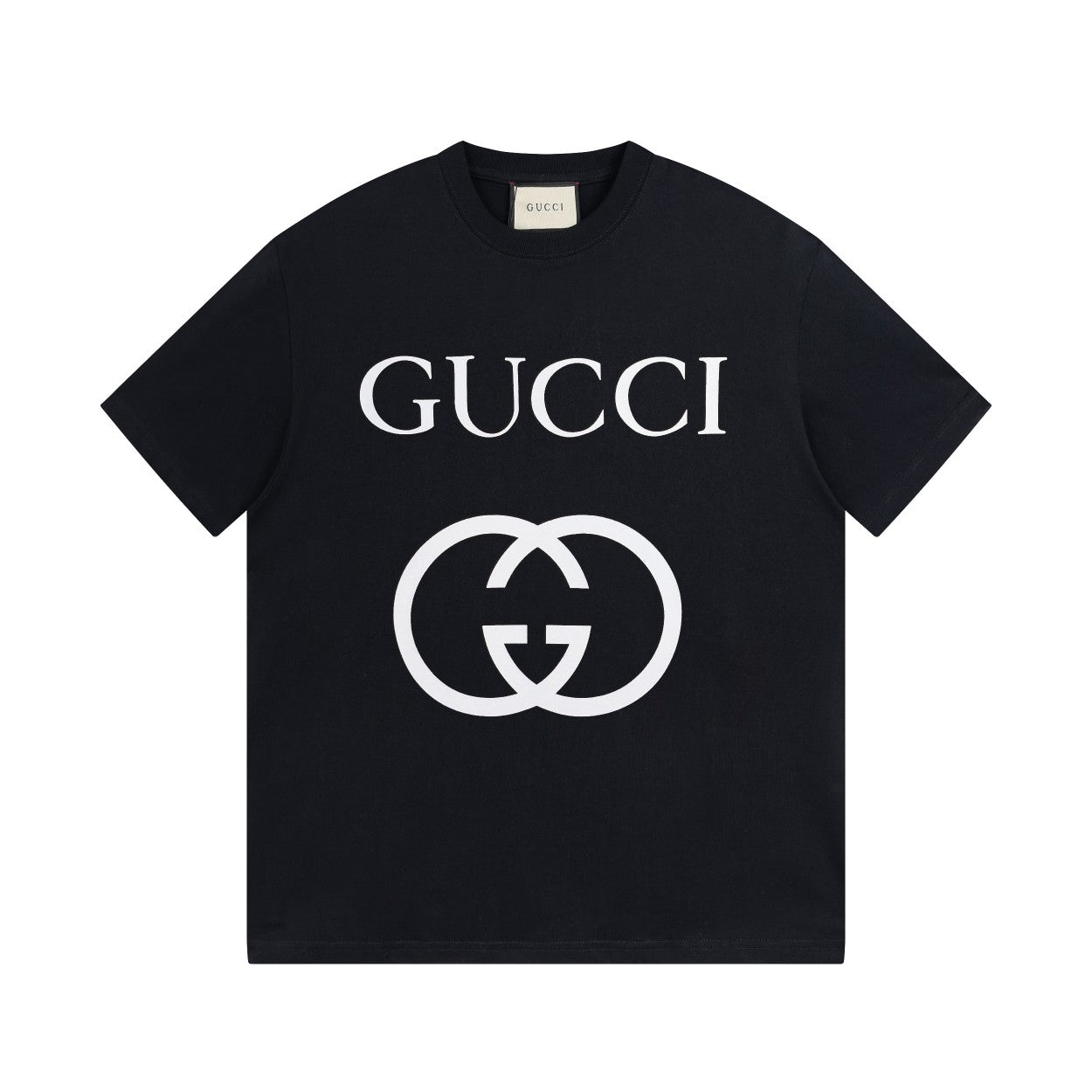 Gucci GG Printed  Black Cotton Jersey T-Shirt - TruVybe Essentials