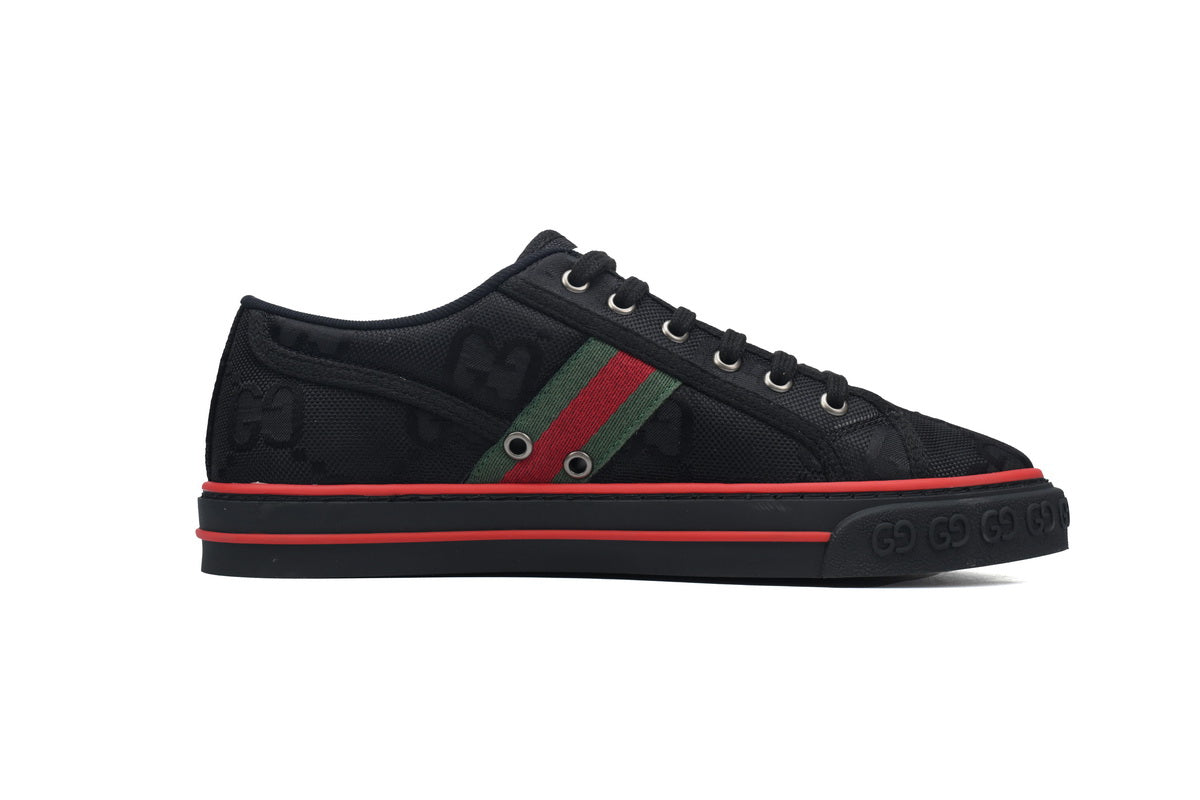 Gucci Off The Grid Tennis 1977 Low ECONYL Black GG Green Red - TruVybe Essentials