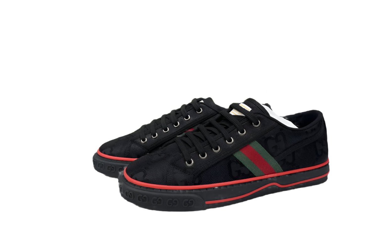 Gucci Off The Grid Tennis 1977 Low ECONYL Black GG Green Red - TruVybe Essentials