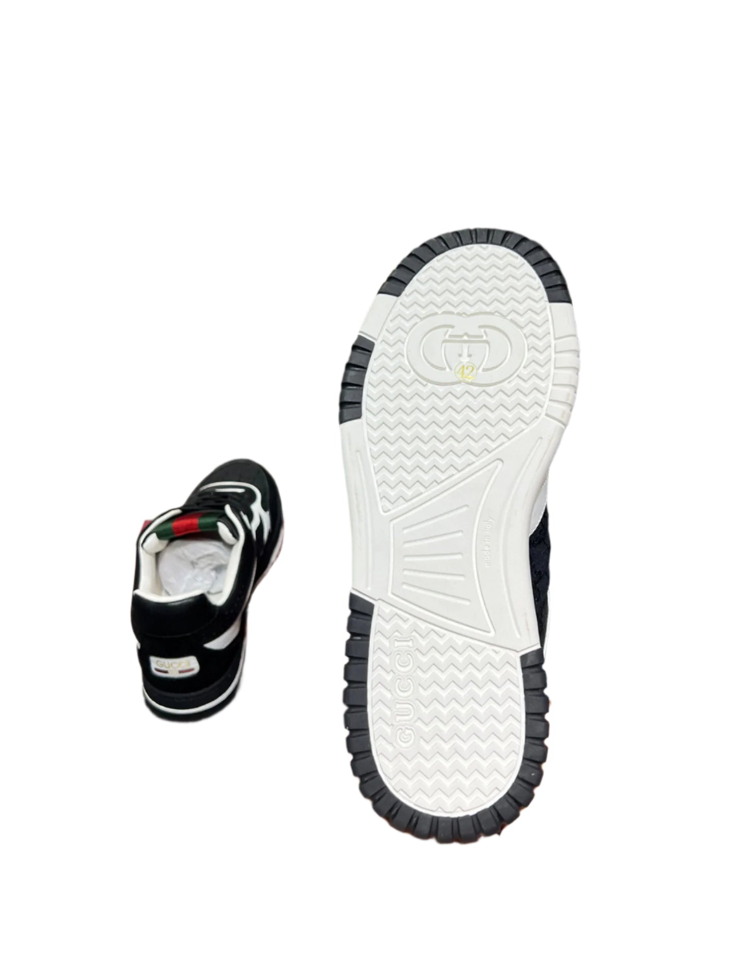 Gucci Re-Web Sneaker GG Canvas White Black - TruVybe Essentials
