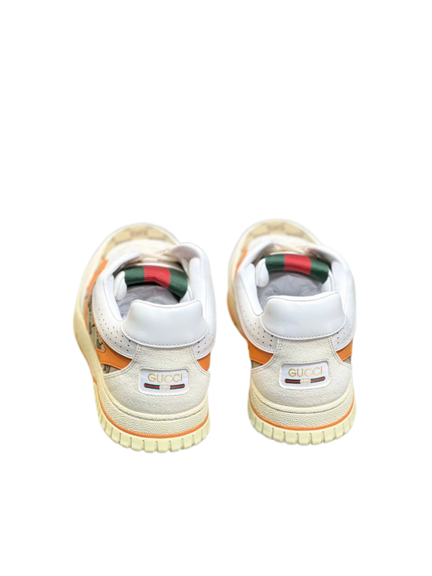 Gucci Re-Web Sneaker GG Canvas WhiteOrange - TruVybe Essentials