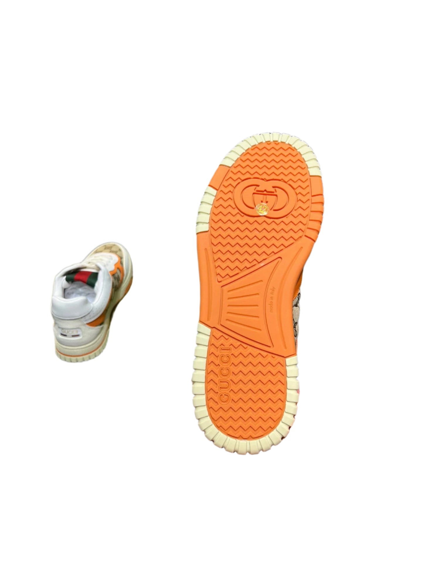 Gucci Re-Web Sneaker GG Canvas WhiteOrange - TruVybe Essentials
