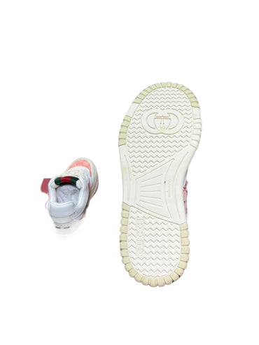 Gucci Re-Web Sneaker GG Canvas White Pink - TruVybe Essentials