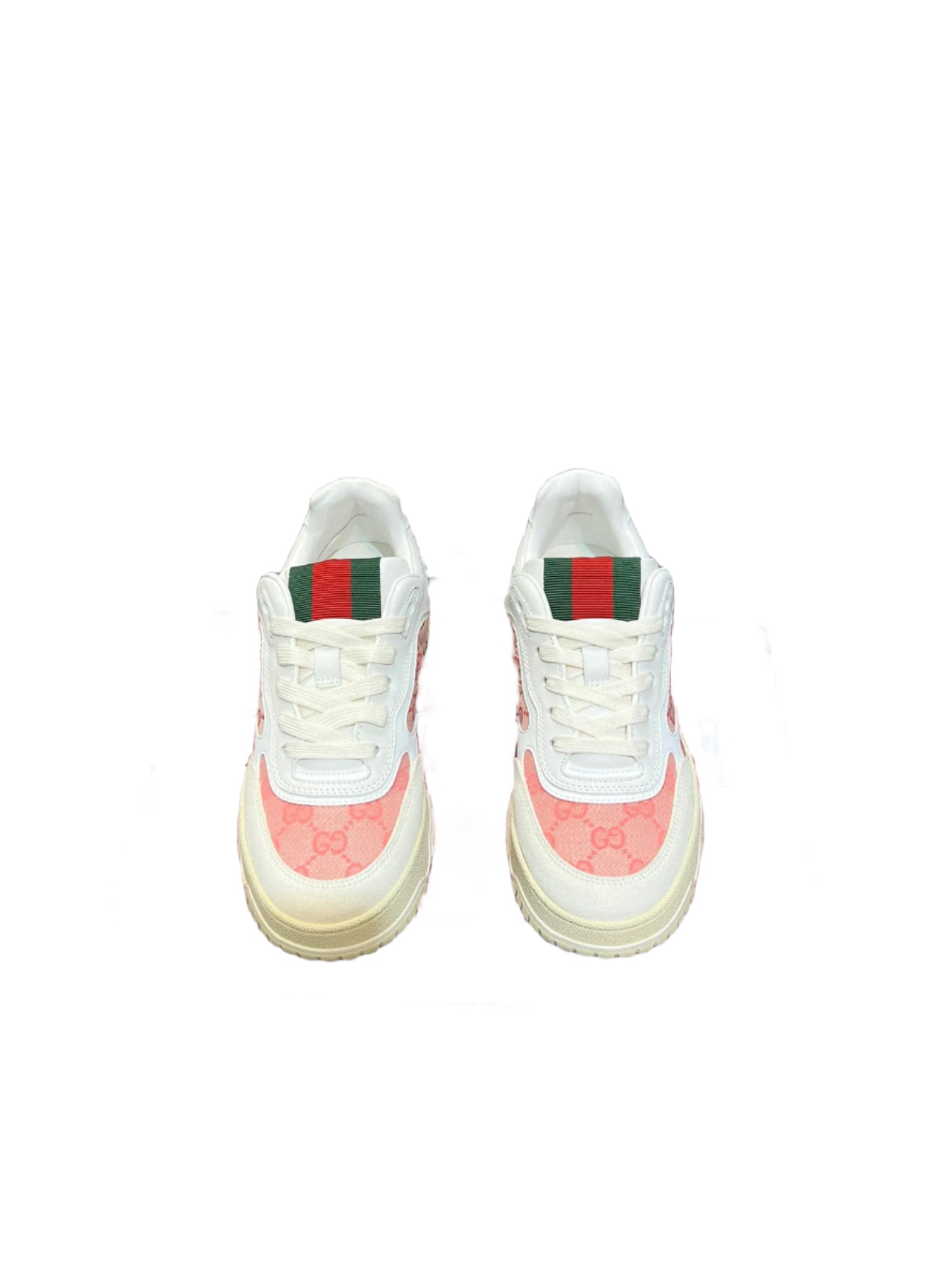 Gucci Re-Web Sneaker GG Canvas White Pink - TruVybe Essentials