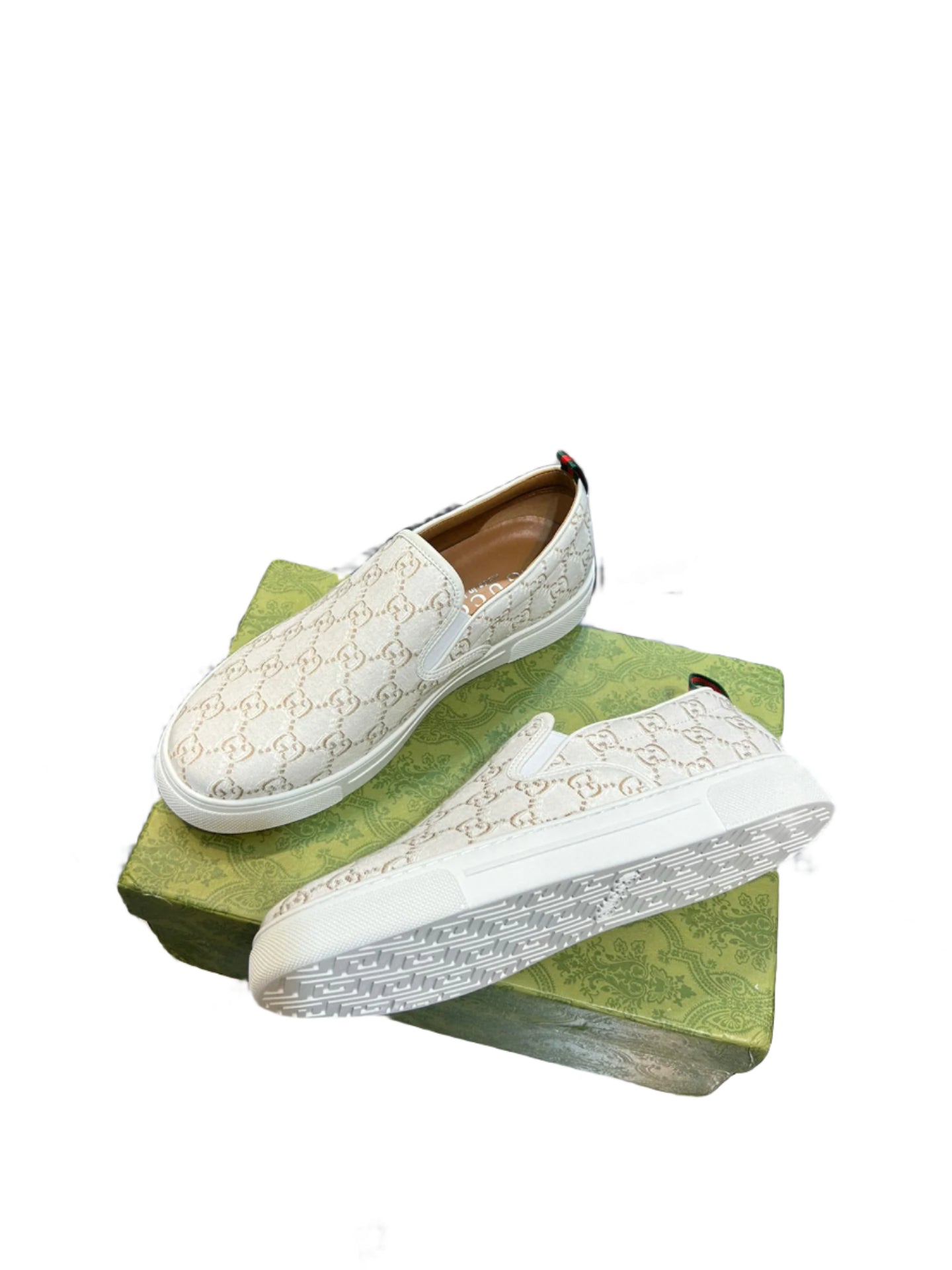 Gucci GG Canvas Slides Cream/Tan - TruVybe Essentials