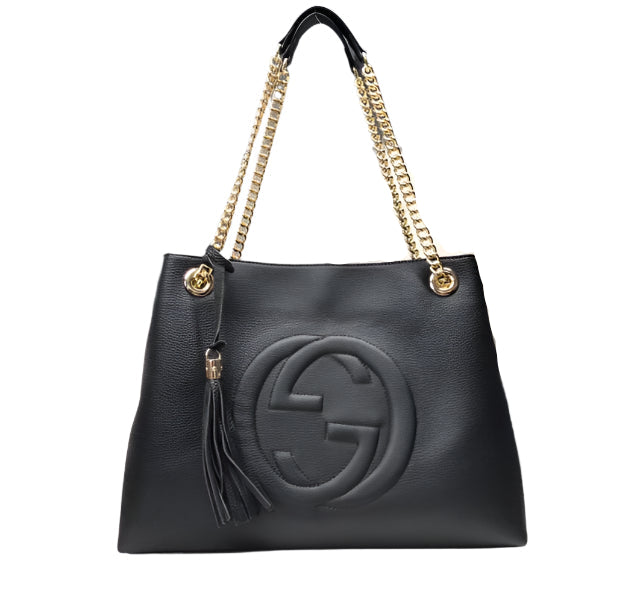 Gucci Women's Soho Chain Calf Leather Tote Bag - TruVybe Essentials