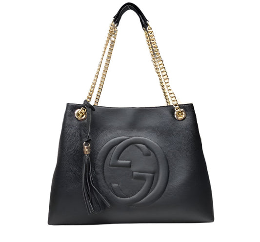 Gucci Women's Soho Chain Calf Leather Tote Bag - TruVybe Essentials