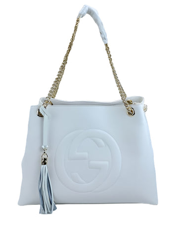 Gucci Women's Soho Chain Calf Leather Tote Bag - TruVybe Essentials