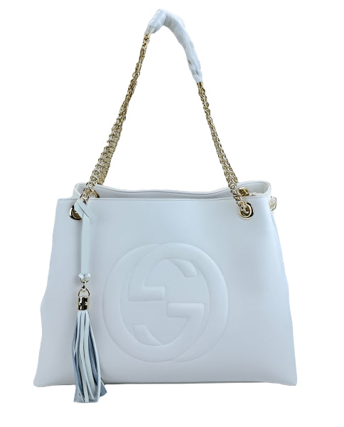 Gucci Women's Soho Chain Calf Leather Tote Bag - TruVybe Essentials