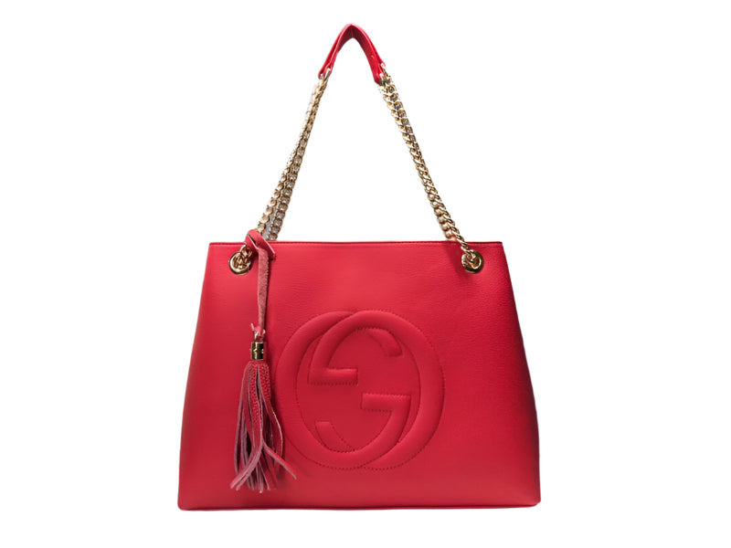 Gucci Women's Soho Chain Calf Leather Tote Bag - TruVybe Essentials