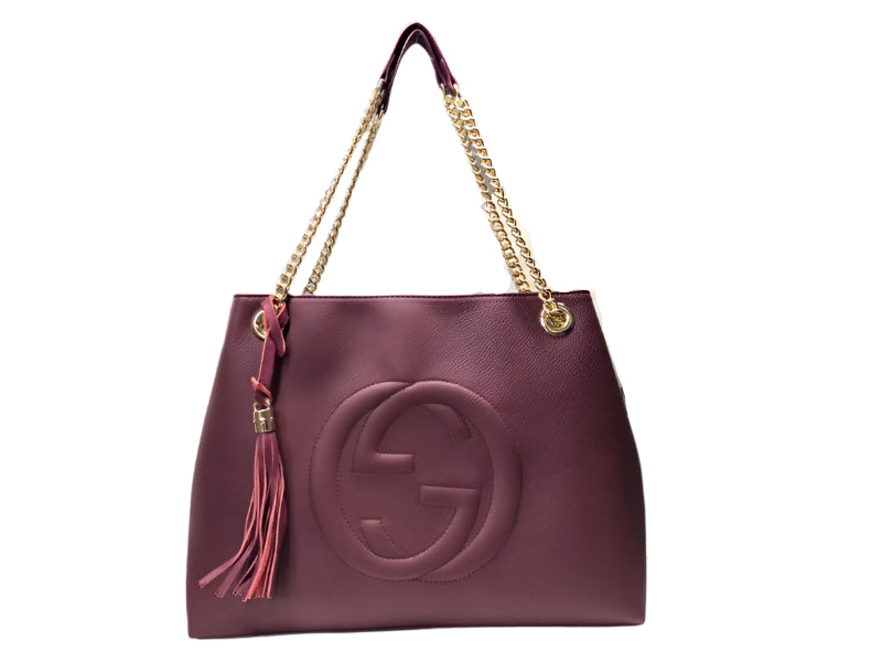 Gucci Women's Soho Chain Calf Leather Tote Bag - TruVybe Essentials