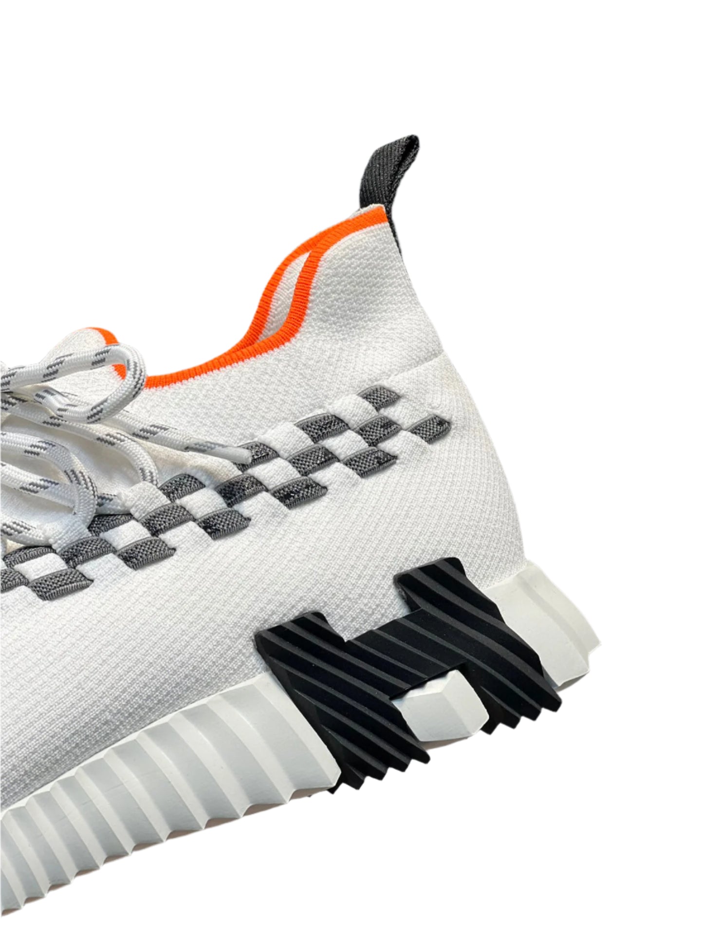 Hermes Paris Bouncing Sneaker White/ Black - TruVybe Essentials