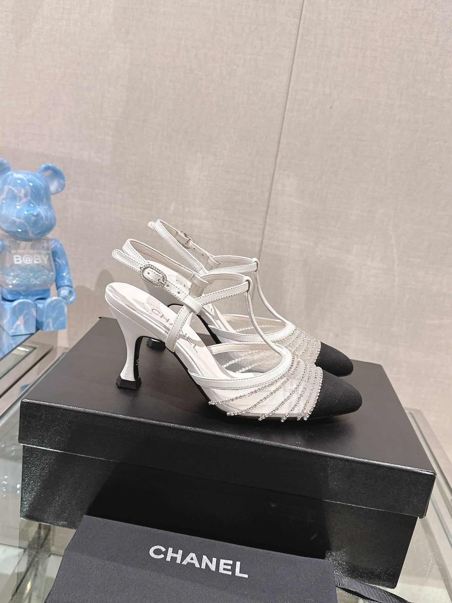 Elevate Your Style with Mesh Rhinestone High-Heeled Sandals - TruVybe Essentials