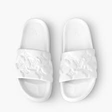 Louis Vuitton Waterfront Mule – White Monogram Slide