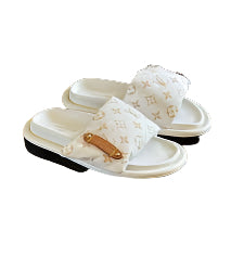 Louis Vuitton Pool Pillow Comfort Mule – Cream/Tan Luxury Slide