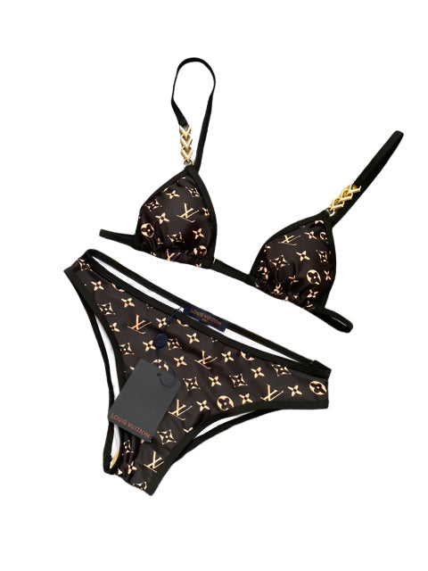 Louis Vuitton Graphic Monogram 2 piece Bikini Black/White - TruVybe Essentials