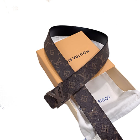 Louis Vuitton LV  Calf Leather Logo Belt - TruVybe Essentials
