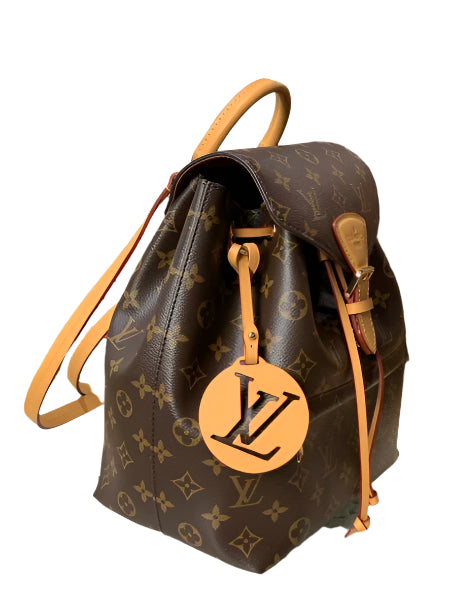 Louis Vuitton LV M45501 Montsouris PM Monogram Canvas Natural Leather - TruVybe Essentials