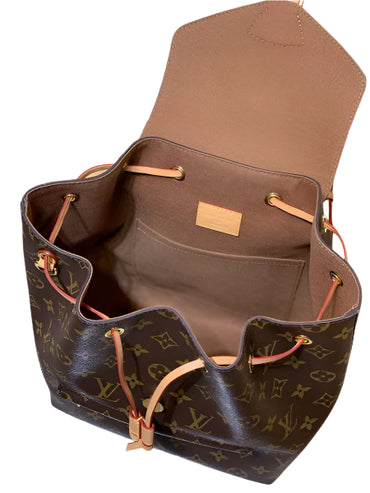 Louis Vuitton LV M45501 Montsouris PM Monogram Canvas Natural Leather - TruVybe Essentials
