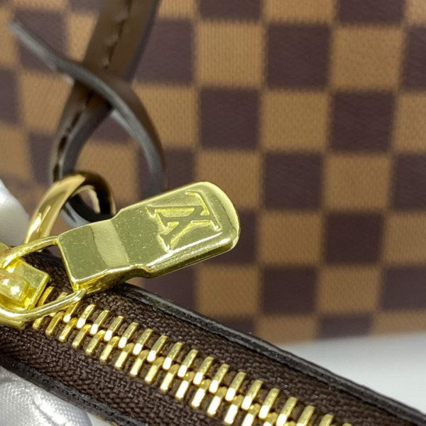 Louis Vuitton LV N41358 Neverfull MM Damier Ebene Cerise Red - TruVybe Essentials