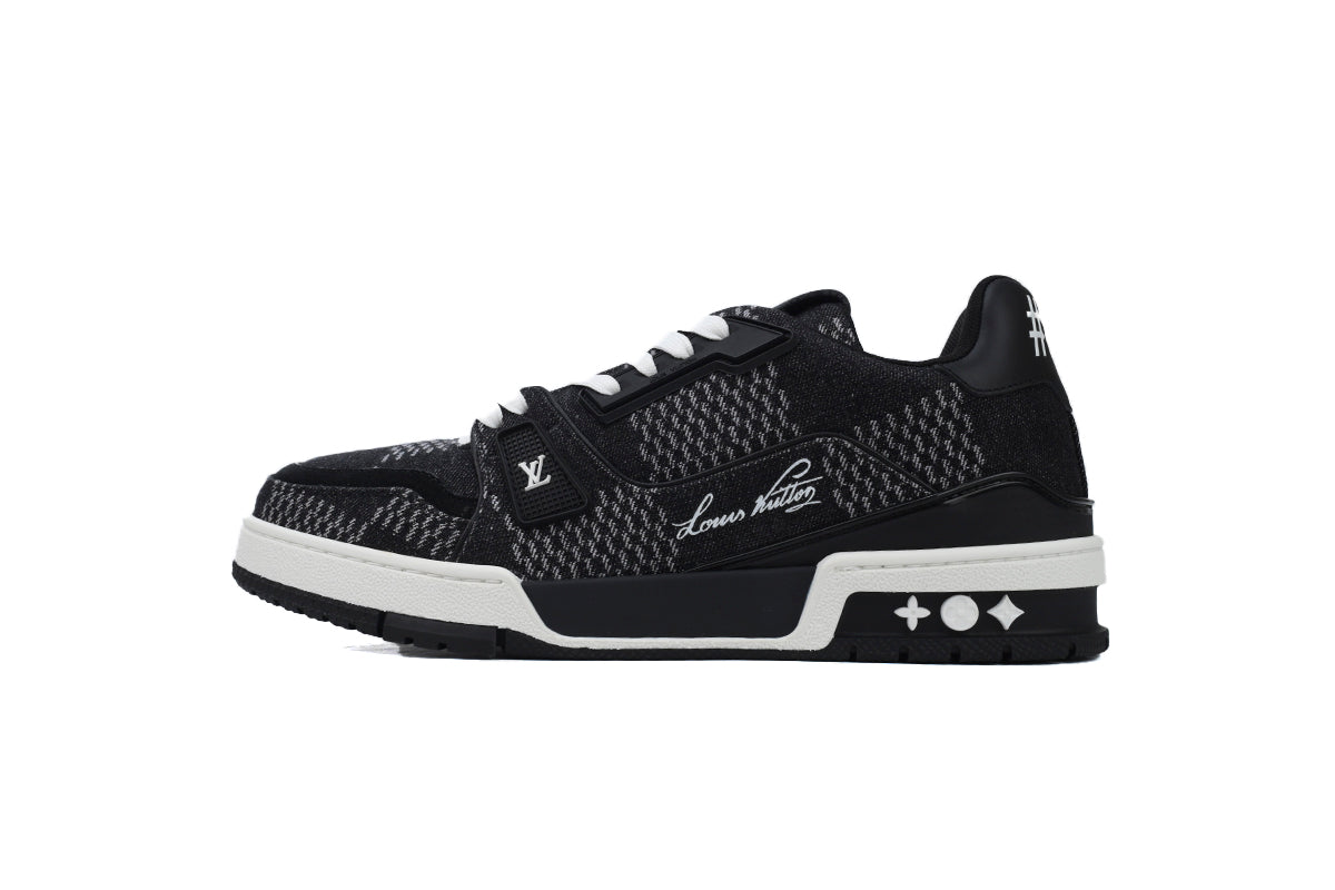 Louis Vuitton Trainer Black on Black Checkered - TruVybe Essentials